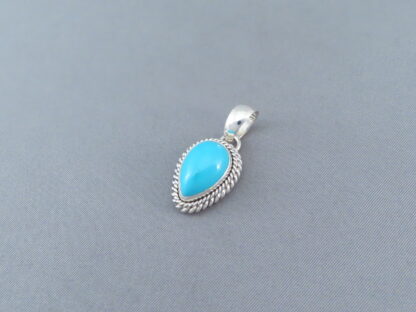 Small Sleeping Beauty Turquoise Pendant by Artie Yellowhorse