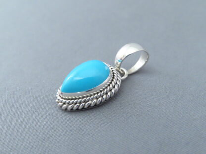 Small Sleeping Beauty Turquoise Pendant by Artie Yellowhorse