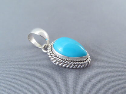 Small Sleeping Beauty Turquoise Pendant by Artie Yellowhorse