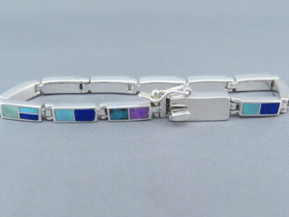 Inlaid Multi-Stone Link Bracelet (smaller)