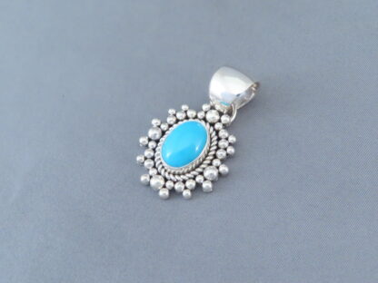 Sterling Silver & Sleeping Beauty Turquoise Pendant