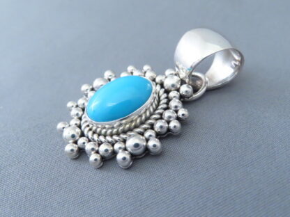 Sterling Silver & Sleeping Beauty Turquoise Pendant