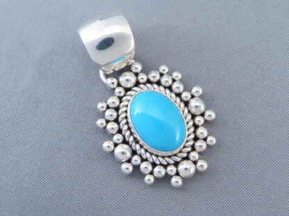 Sterling Silver & Sleeping Beauty Turquoise Pendant