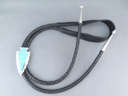 Turquoise Inlay ‘Arrowhead’ Bolo Tie