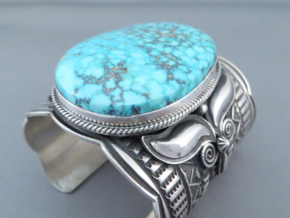 Kingman Turquoise Sterling Silver Bracelet – WOW!!