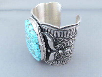 Kingman Turquoise Sterling Silver Bracelet – WOW!!